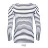 SO01403 SOL'S MARINE WOMEN - LONG SLEEVE STRIPED T-SHIRT
