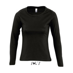 SO11425 SOL'S MAJESTIC - WOMEN'S ROUND COLLAR LONG SLEEVE T-SHIRT