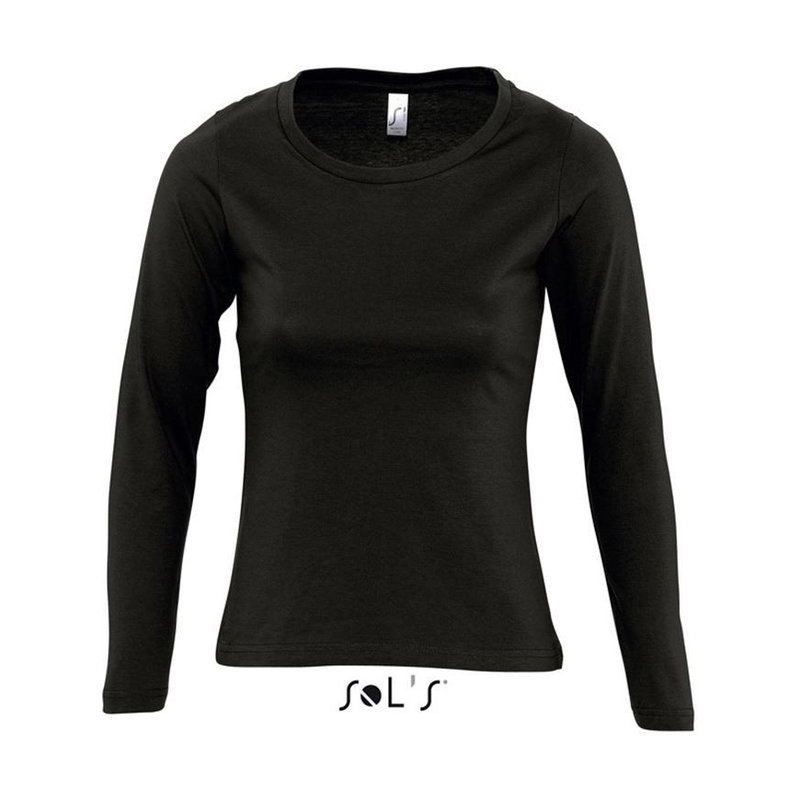 SO11425 SOL'S MAJESTIC - WOMEN'S ROUND COLLAR LONG SLEEVE T-SHIRT