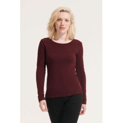 SO11425 SOL'S MAJESTIC - WOMEN'S ROUND COLLAR LONG SLEEVE T-SHIRT