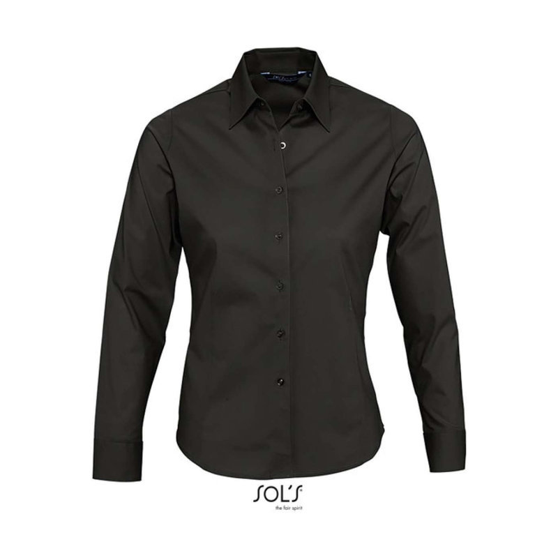 SO17015 SOL'S EDEN - LONG SLEEVE STRETCH WOMEN'S SHIRT