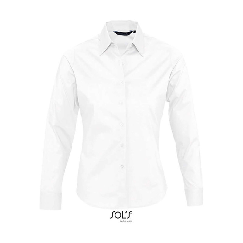 SO17015 SOL'S EDEN - LONG SLEEVE STRETCH WOMEN'S SHIRT