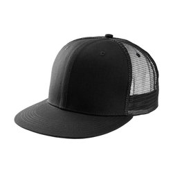 KP113 TRUCKER FLAT PEAK CAP - 6 PANELS