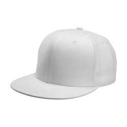 KP113 TRUCKER FLAT PEAK CAP - 6 PANELS