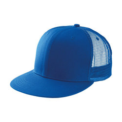 KP113 TRUCKER FLAT PEAK CAP - 6 PANELS