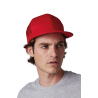 KP113 TRUCKER FLAT PEAK CAP - 6 PANELS