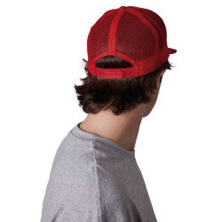 KP113 TRUCKER FLAT PEAK CAP - 6 PANELS