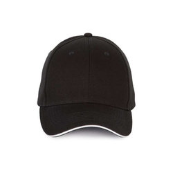 KP185 CAP WITH CONTRASTING SANDWICH PEAK - 6 PANELS