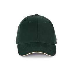 KP185 CAP WITH CONTRASTING SANDWICH PEAK - 6 PANELS