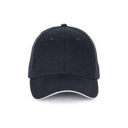 KP185 CAP WITH CONTRASTING SANDWICH PEAK - 6 PANELS