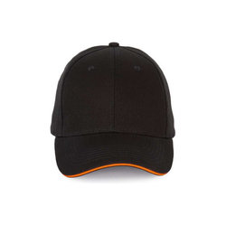 KP185 CAP WITH CONTRASTING SANDWICH PEAK - 6 PANELS