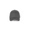 KP185 CAP WITH CONTRASTING SANDWICH PEAK - 6 PANELS