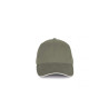 KP198 CAP IN ORGANIC COTTON WITH CONTRASTING SANDWICH PEAK - 6 PANELS