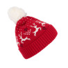 KP512 WINTER BEANIE WITH REINDEER DESIGN