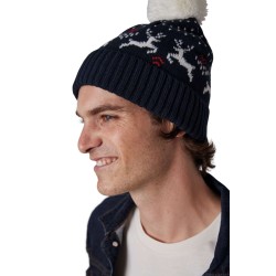 KP512 WINTER BEANIE WITH REINDEER DESIGN