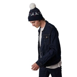 KP512 WINTER BEANIE WITH REINDEER DESIGN