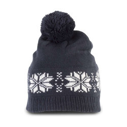 KP540 FAIR ISLE KNIT BEANIE