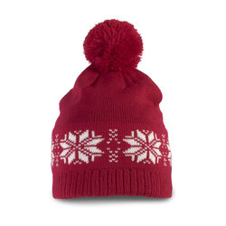 KP540 FAIR ISLE KNIT BEANIE