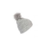 KP555 KNITTED BOBBLE BEANIE IN RECYCLED YARN