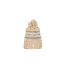 KP556 KNITTED STRIPED BEANIE IN RECYCLED YARN