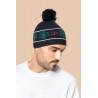 KP558 BEANIE WITH CHRISTMAS PATTERNS