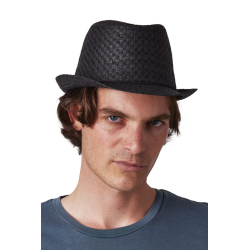KP612 RETRO PANAMA - STYLE STRAW HAT