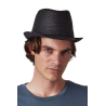 KP612 RETRO PANAMA - STYLE STRAW HAT