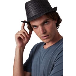KP612 RETRO PANAMA - STYLE STRAW HAT