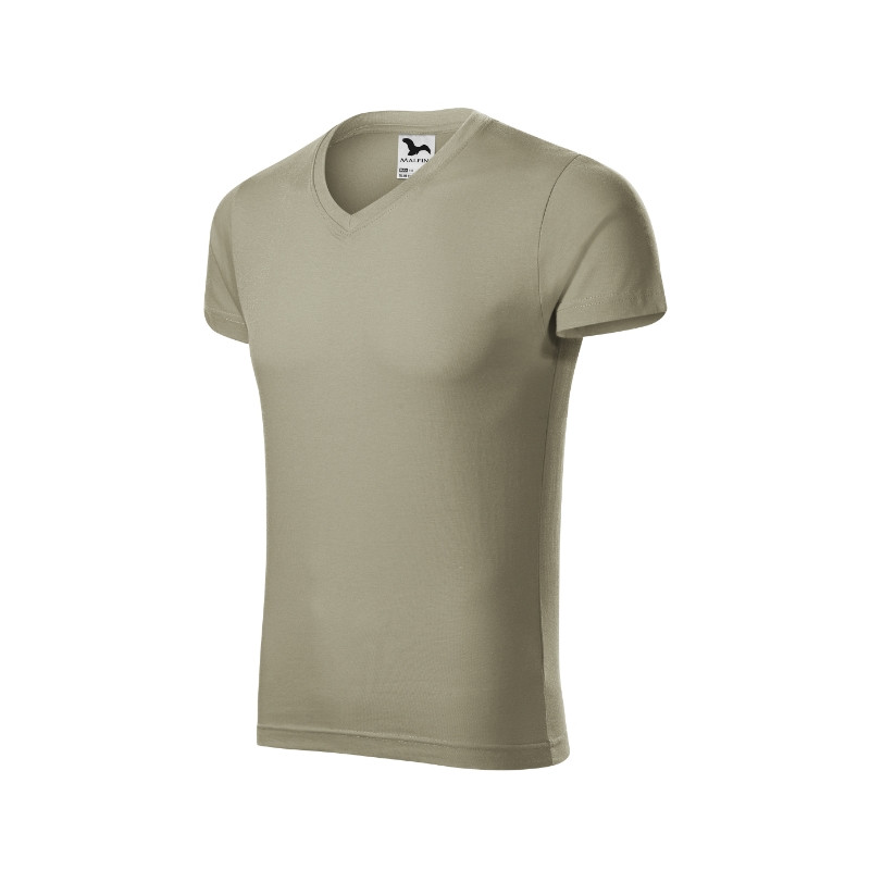 Malfini - Koszulka męska - Slim Fit V-neck 146