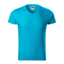 Malfini - Koszulka męska - Slim Fit V-neck 146