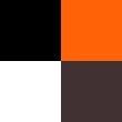 Black/Orange/White/Chocolate